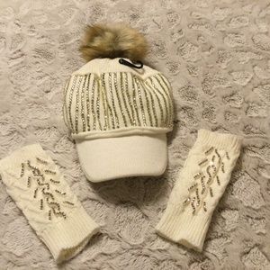 Winter hat and hand warmers